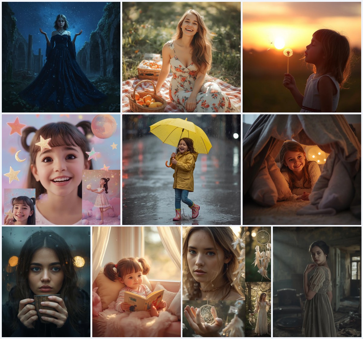 Best 10 Beautiful Girl’s AI Prompts for Elegant Fashion Show Catwalk | prompt for Gemini AI girl modern