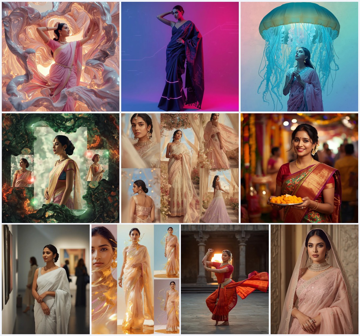 Best 10 Trending Saree Prompt for Girl in English for Clear Style | gemini ai photo prompt copy paste trending girl 2026