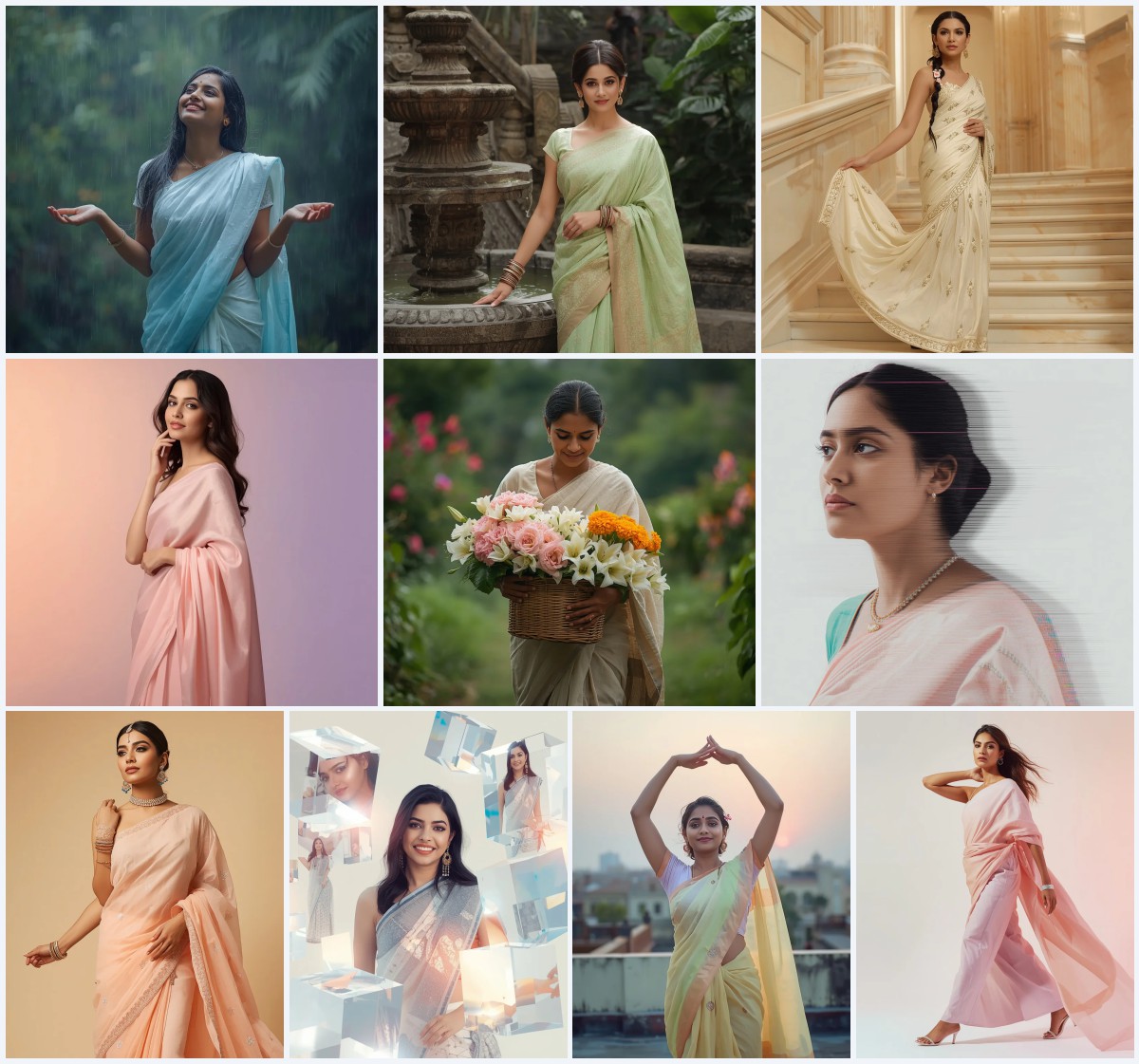 New 10 Pink Saree AI Prompts for Feminine and Graceful Photography | ai new prompt free