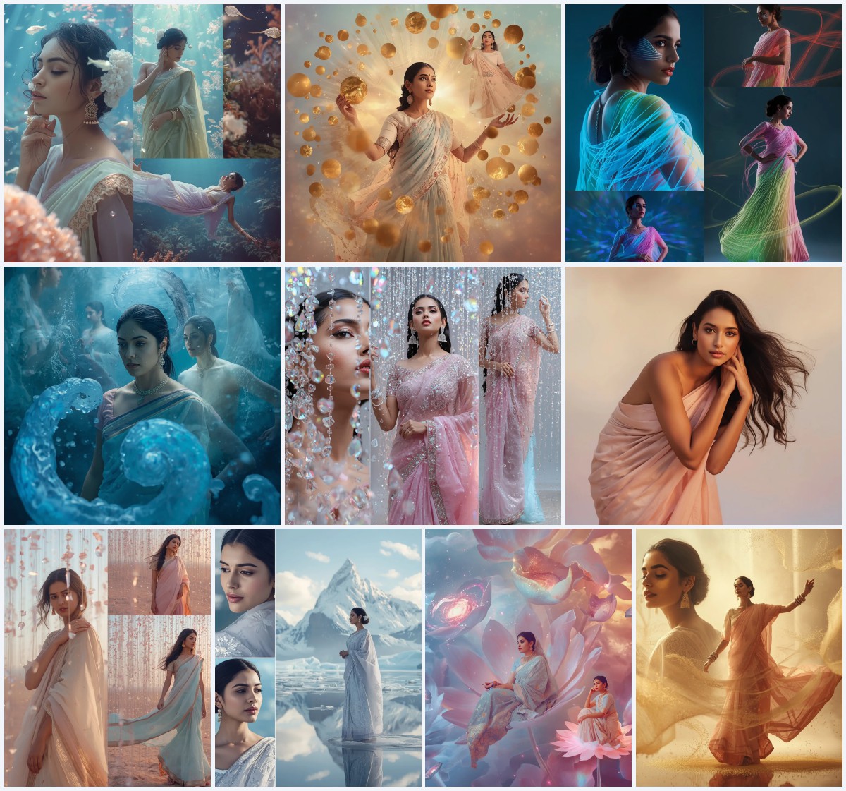 Top 10 Instagram Trending Saree Prompt for Girl for Viral Looks | trending photo prompt