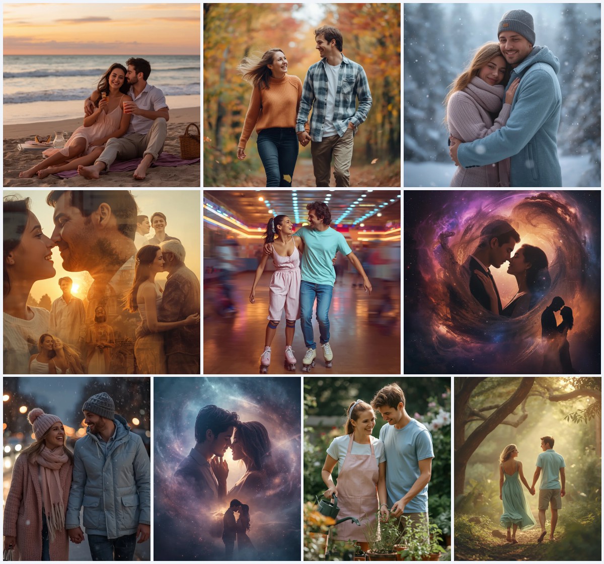 Top 10 Yoga Couple AI Prompts for Harmonious Balance | Prompt seen couple ChatGPT AI photo editing